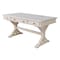 International Concepts Executive Desk, with Canyon Base 32 in D X 32 H, 30 W X Hardwood, Unfinished K-OF64T-64C - alternate 3
